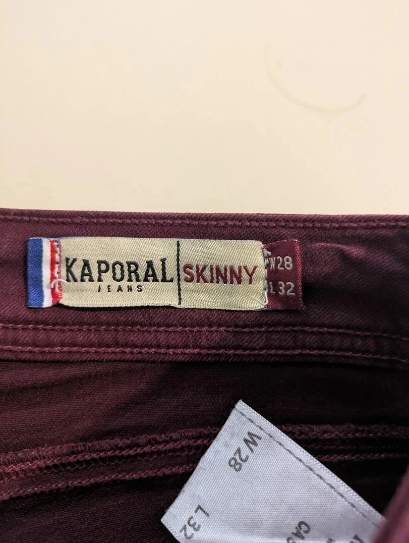 Kaporal skinny jeans - 38 - Bordeaux - W28 L32 – photo 3